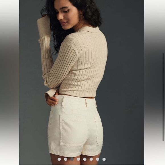 Anthropologie Maeve The Colette Short Ivory 31 - Picture 10 of 10